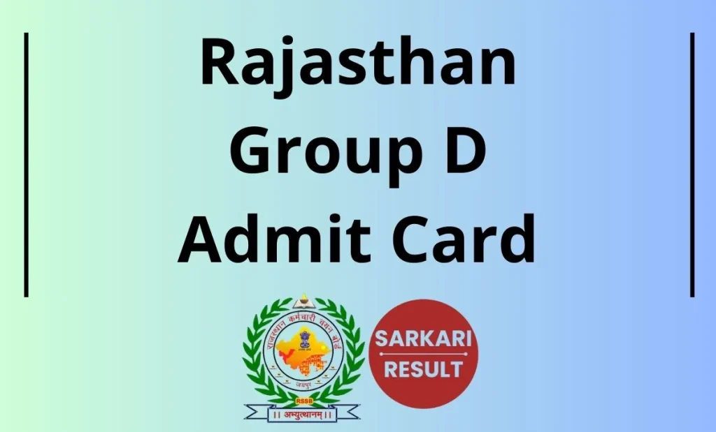 Get your Rajasthan Group D Admit Card 2025 now! Access the link for the latest updates on exam dates and selection process.