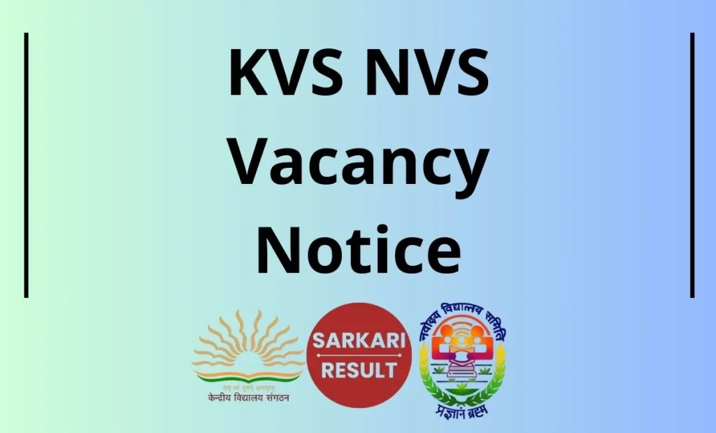 KVS NVS Recruitment 2025, Apply Online Starts for 14967 Teaching and Non Teaching Posts. Thus, check the details and direct link here