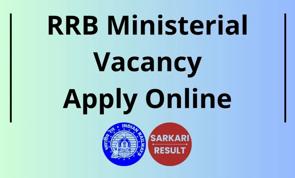 RRB MI Apply Online 2026 - Check RRB Ministerial and Isolated Categories Application Form and Online Application Direct Link shared here.