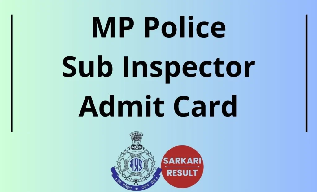 MP Police SI Admit Card 2026 Direct Download Link for the Prelims Examination is released. Candidates can find the link shared here
