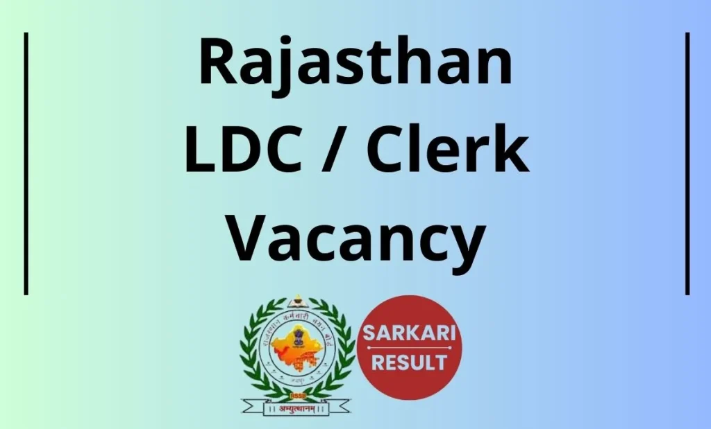 RSSB LDC Recruitment 2026: Check Rajasthan SSB LDC & Junior Assistant Vacancy 2026 Notification, Eligibility & Application Form details.
