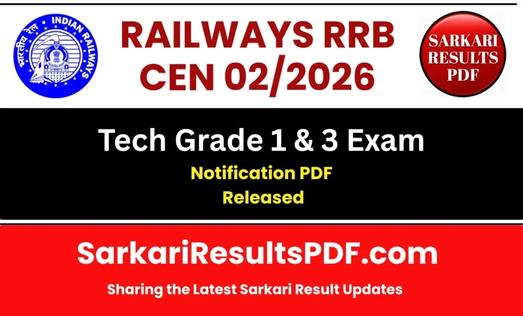 RRB Technician Recruitment 2026 Notification and Apply Online Link is shared for the aspirants which is announced for 6557 vacancies.